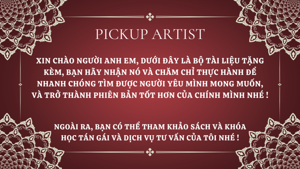 tặng kèm tài liệu tán gái